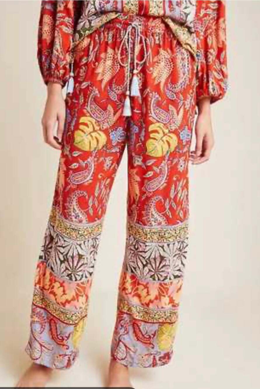 Anthropologie Sonrisa Paisley Boho Lounge Pants Small